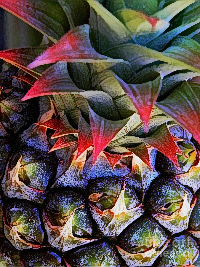 Colorful Pineapple Digital Art by Dorlea Ho