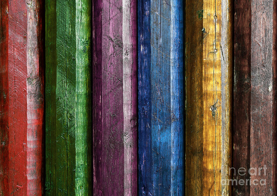 Colorful poles  Photograph by Carlos Caetano