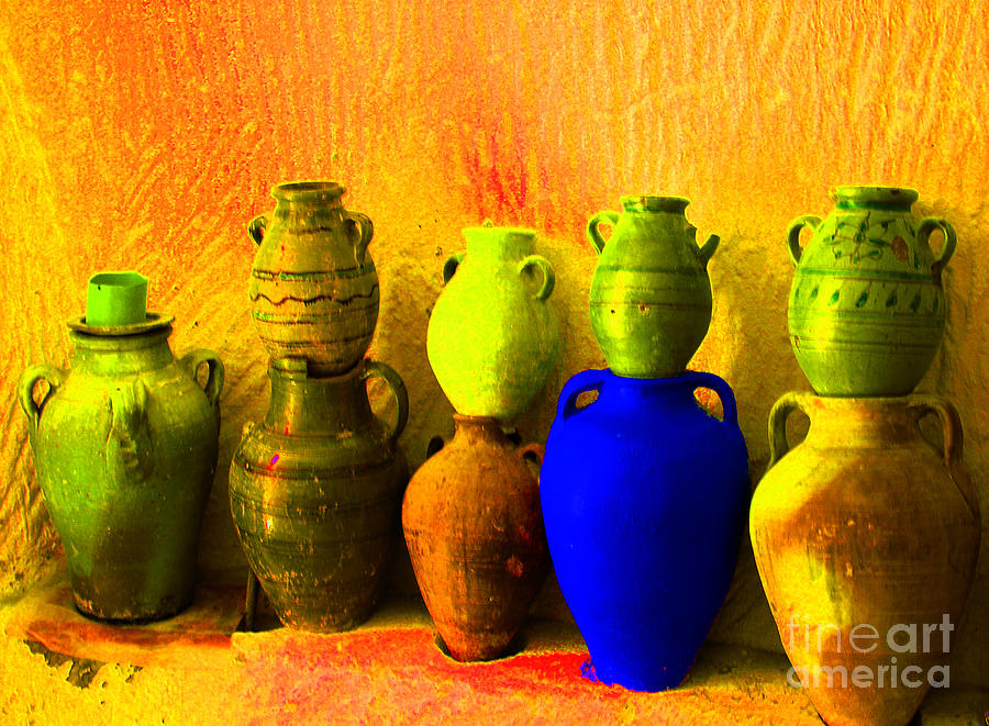 Colorful Pottery Photograph by Randi Grace Nilsberg