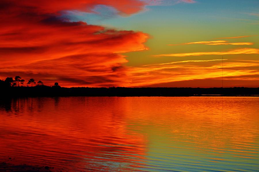 Colorful Reflecting Clouds Photograph by Billy Beck