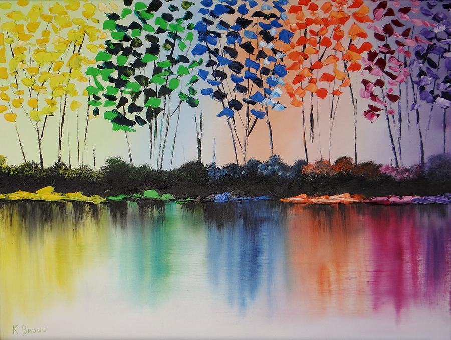 Colorful Reflections Painting by Kevin  Brown