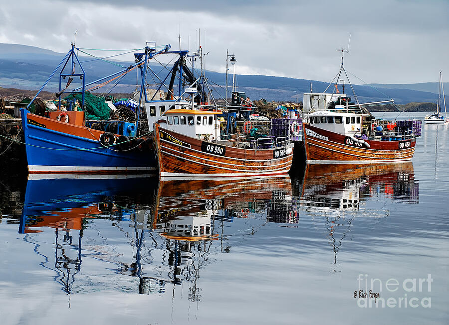 Boat Photograph - Colorful Reflections by Lois Bryan