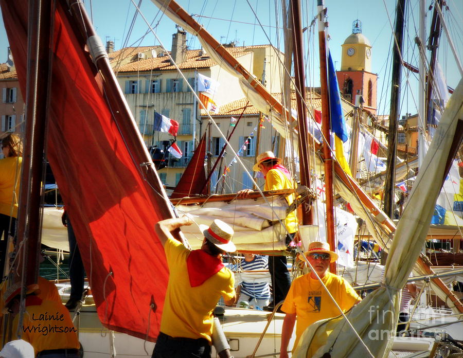 Boat Photograph - Colorful Regatta by Lainie Wrightson