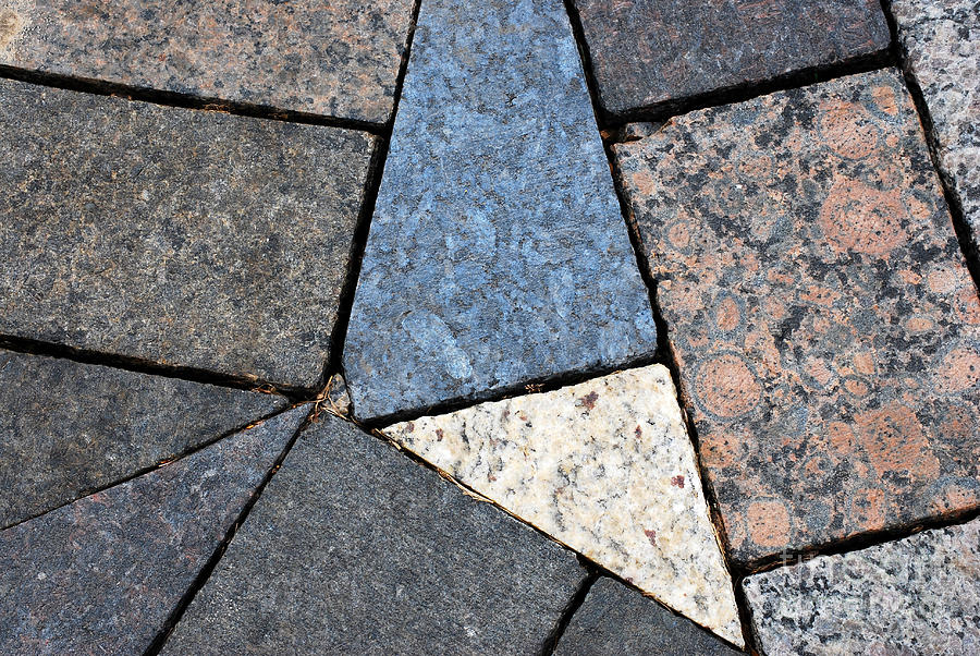 Colorful Rock Pavers Photograph by Nancy Mueller