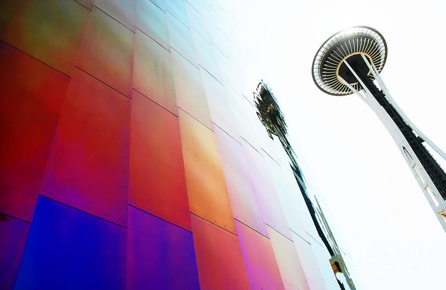 Abstract Photograph - Colorful Seattle by JR Photography