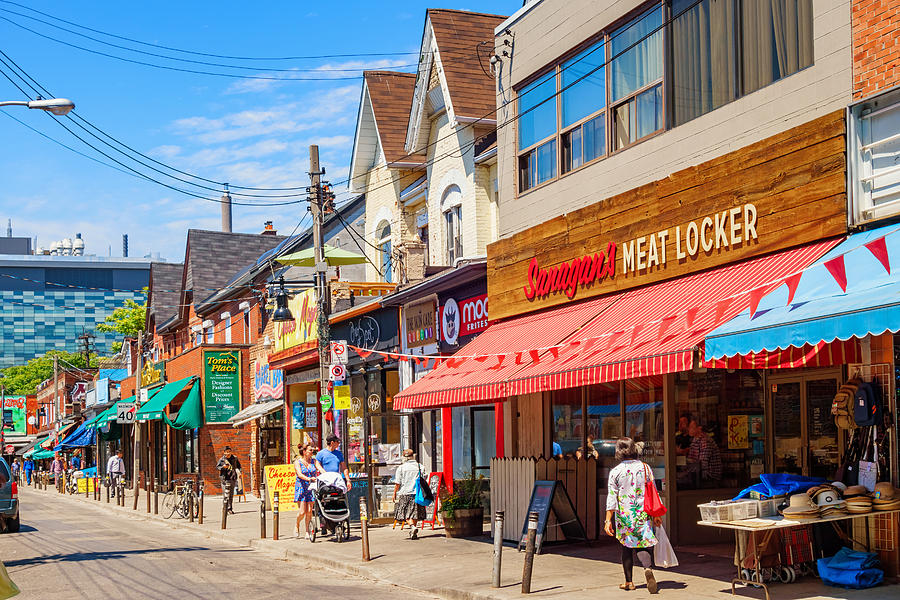 Colorful Shops at Kensington Market in Toronto Ontario Canada Photograph by Arpad Benedek