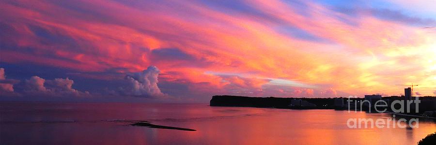 Colorful Sky -Tumon Bay Guam Photograph by Scott Cameron