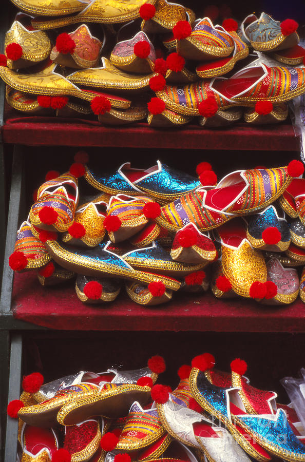 Still Life Photograph - Colorful Slippers by Eva Kato