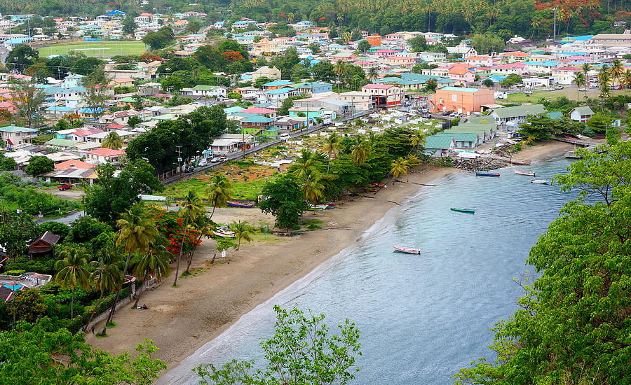 Colorful Soufriere Saint Lucia Photograph by Brendan Reals