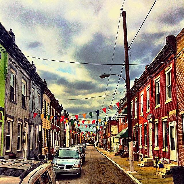 Southphilly Photograph - Colorful #southphilly Block On The by Dan  Diamond
