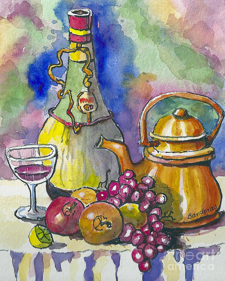 Colorful Still Life Painting by Terry Banderas