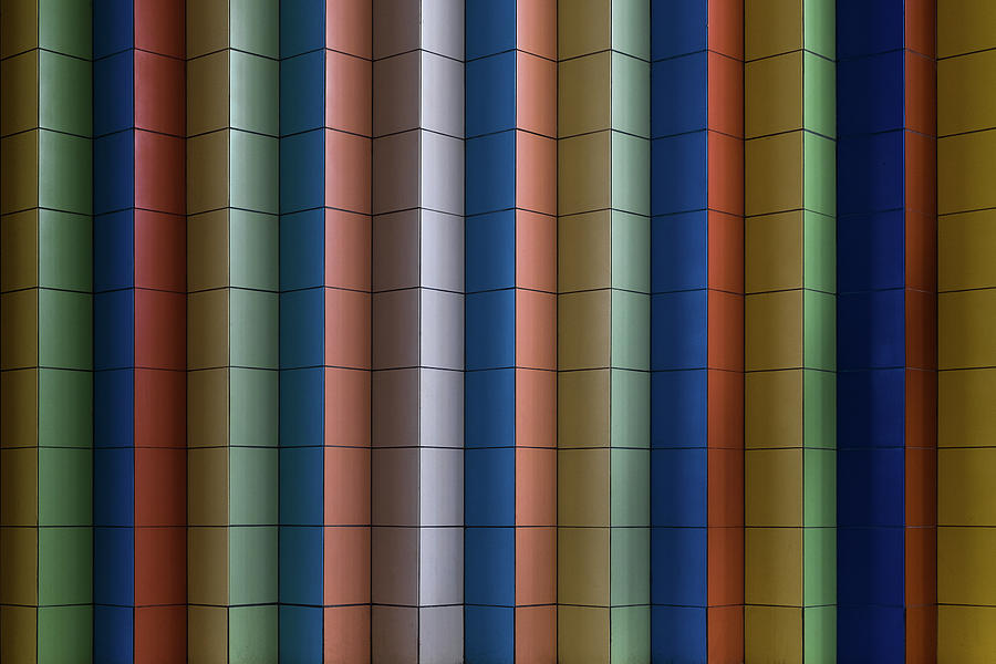 Abstract Photograph - Colorful Stripes by Rolf Endermann