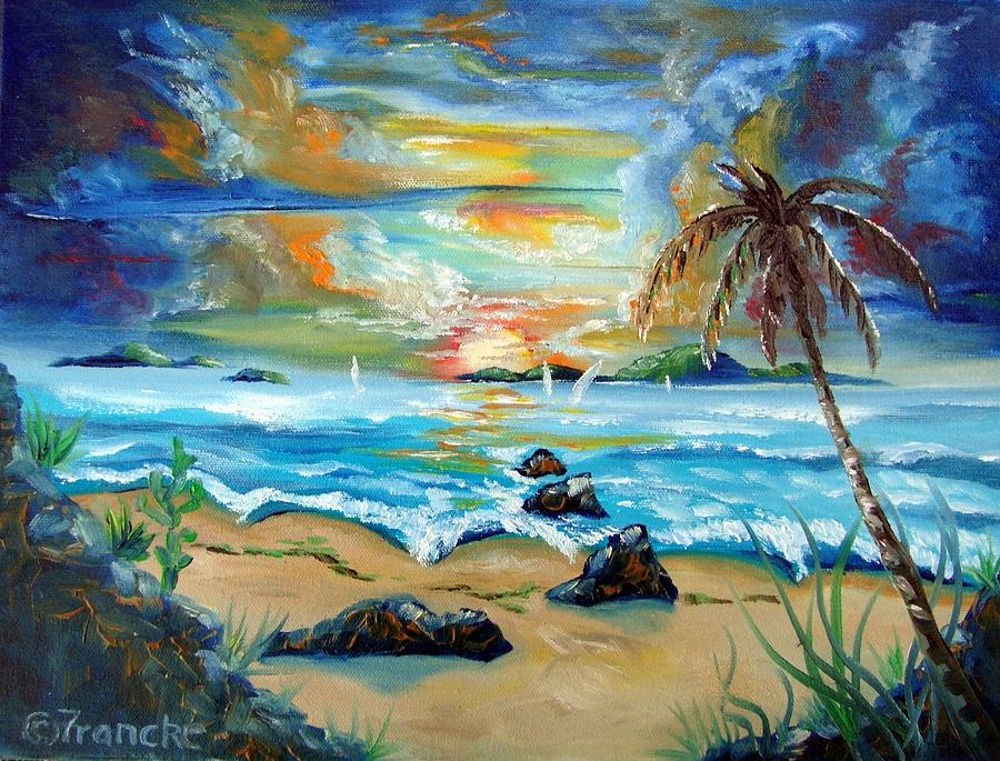 Colorful Sunset Painting by David Francke | Fine Art America