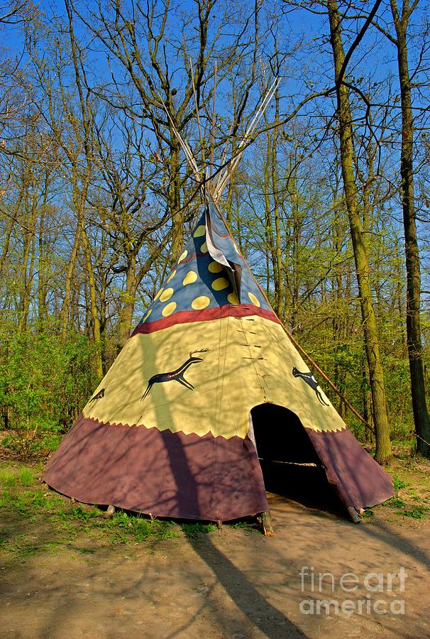 Colorful teepee Photograph by Martin Capek