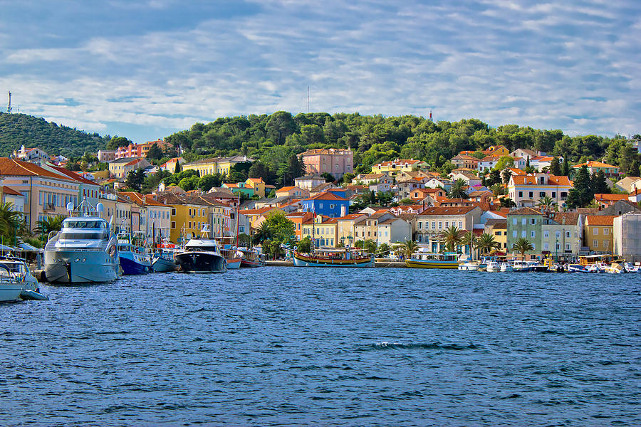 Colorful town of Mali Losinj waterfront Photograph by Brch Photography