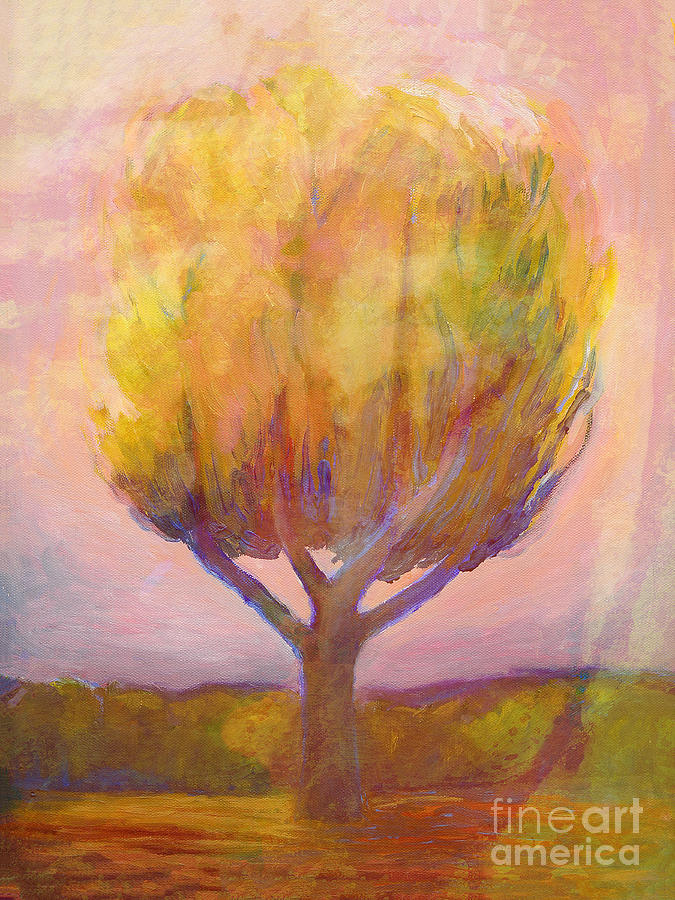 Colorful Tree Painting by Lutz Baar