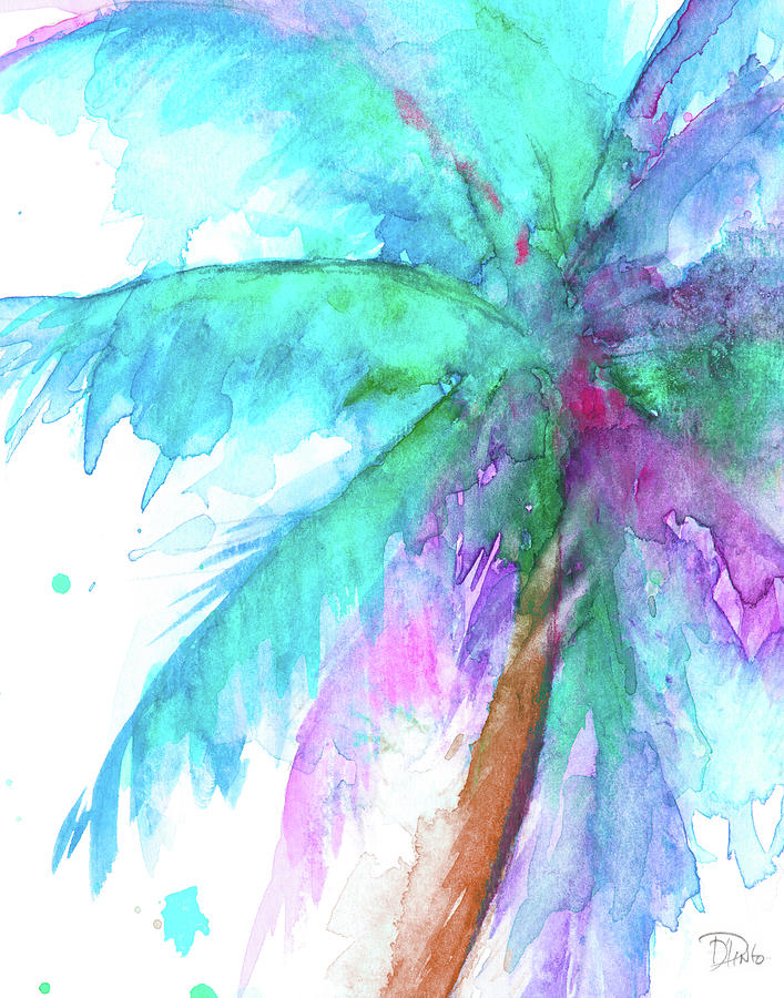 Tree Painting - Colorful Tropics I by Patricia Pinto