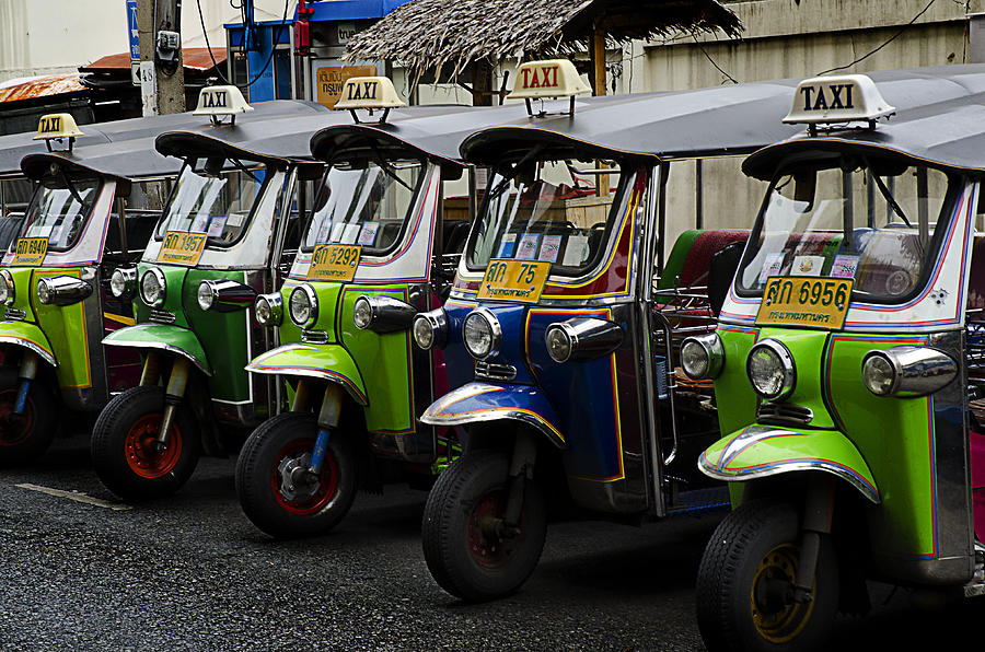 Colorful Tuk Tuks Bangkok Photograph by Duane Bigsby - Fine Art America