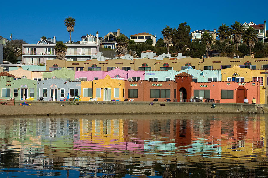 Colorful Venetians in Capitola California Photograph by Gary Dance ...