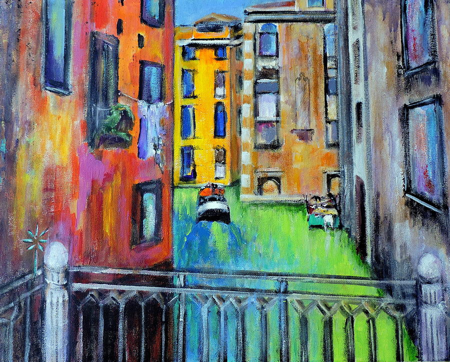 colorful Venice Painting by Jodie Marie Anne Richardson Traugott          aka jm-ART