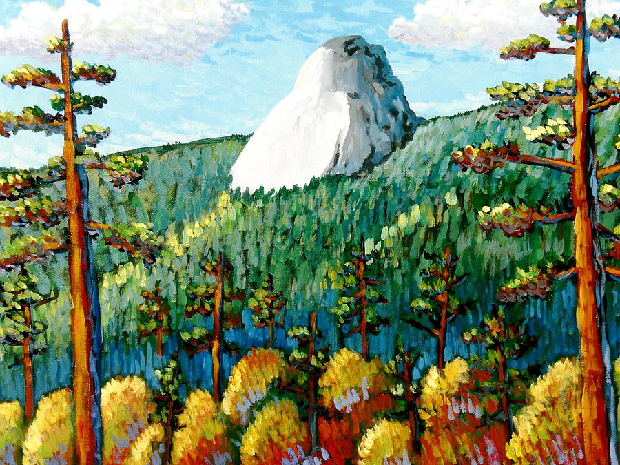 Colorful View of Idyllwild California Painting by Gerry High