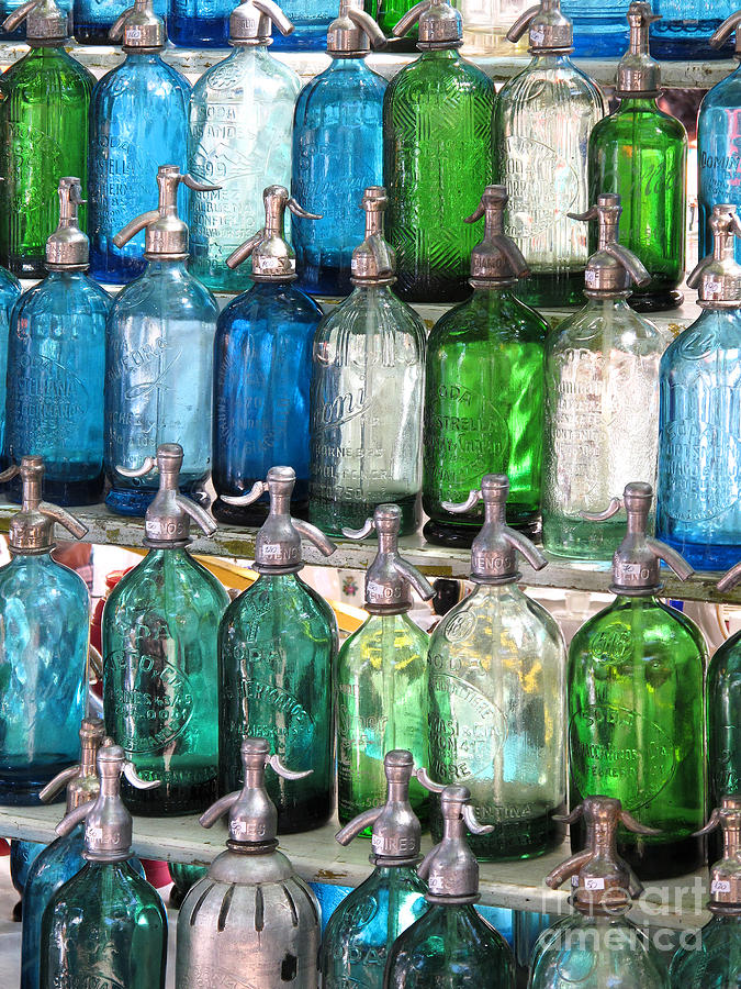 Colorful vintage soda bottles Photograph by Simon Jutras - Fine Art America