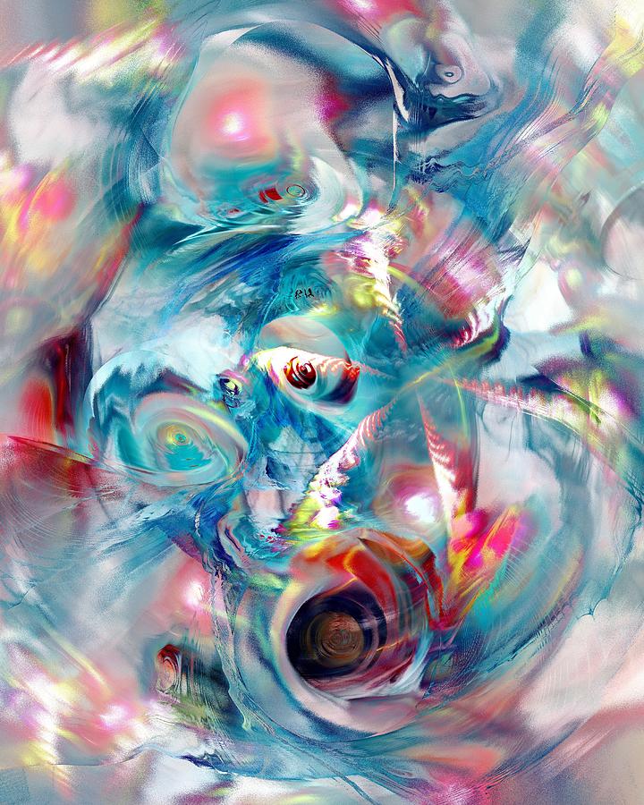Colorful Water Digital Art by Anastasiya Malakhova