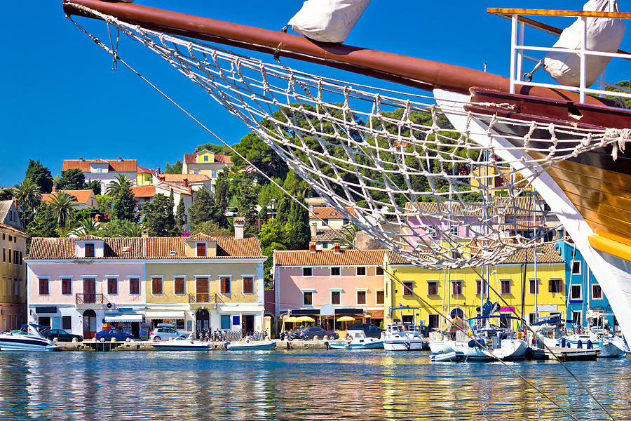 Colorful waterfront of Island Losinj Photograph by Brch Photography