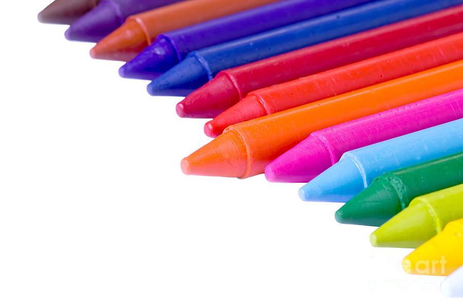 Colorful wax crayons  Photograph by Tosporn Preede