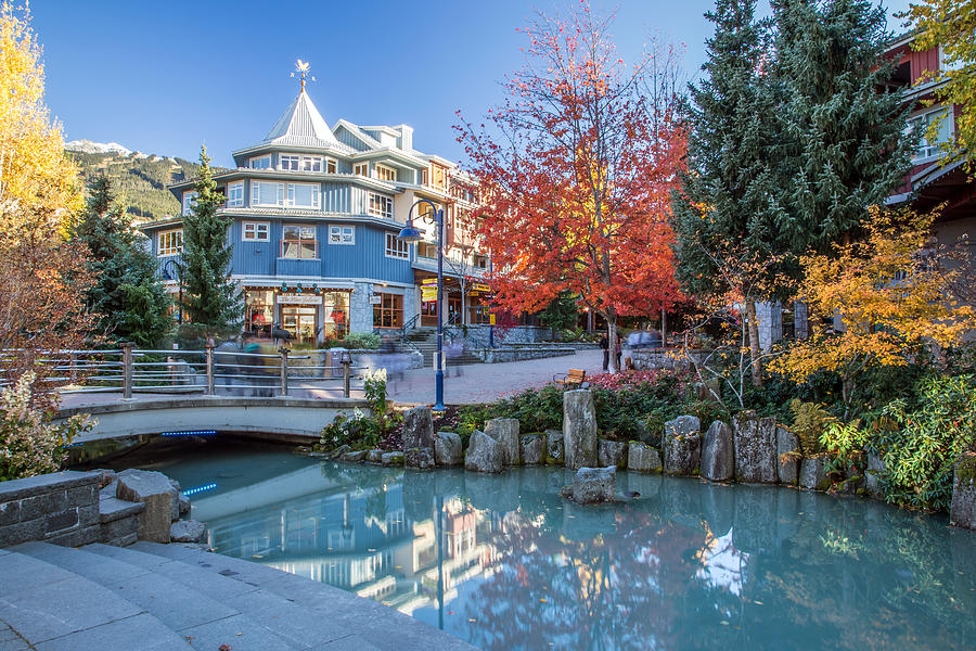 Colorful Whistler Village in Autumn Photograph by Pierre Leclerc Photography