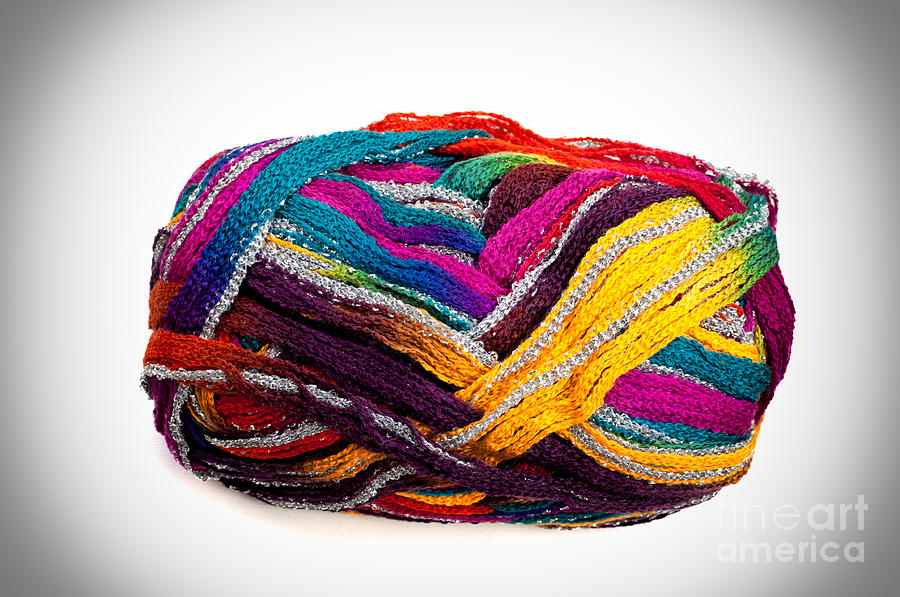 Colorful yarn Photograph by Les Palenik