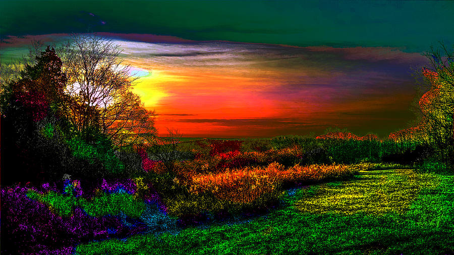 Colorized Sunrise Photograph by Jeff Kurtz