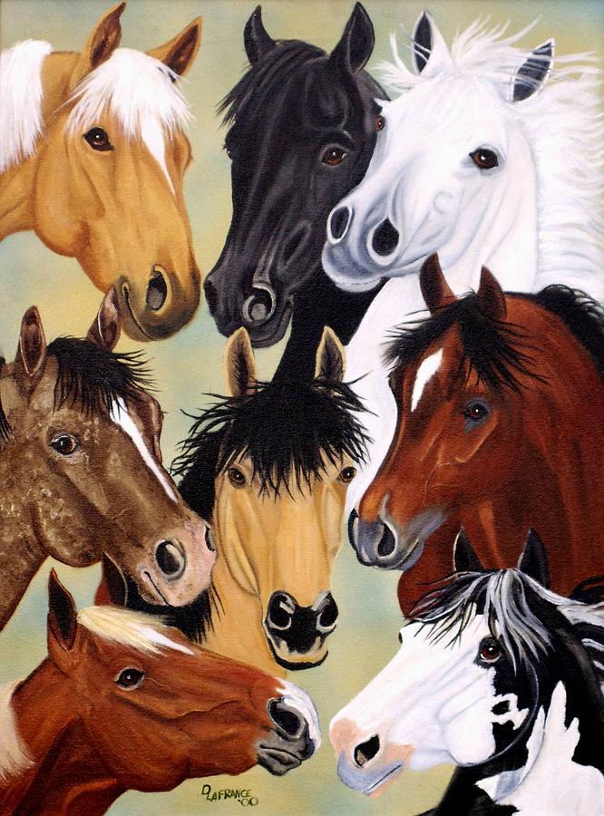 Horse Painting - Colors by Debbie LaFrance
