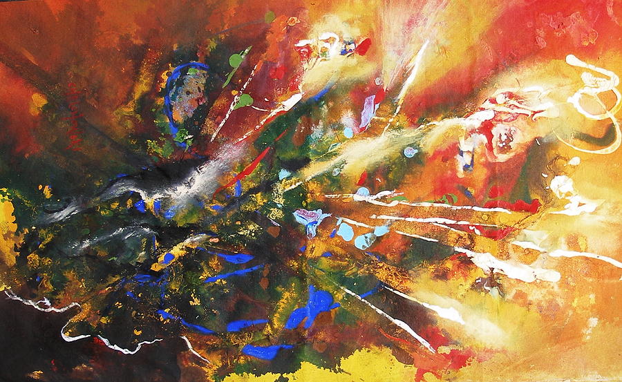 Colors Exploded Painting by Miroslaw  Chelchowski