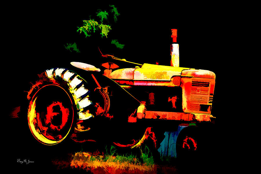 Old Tractor - Colors From the Past 2 Photograph by Barry Jones