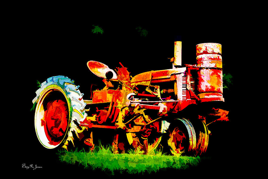 Old Tractor - Colors From The Past Photograph by Barry Jones