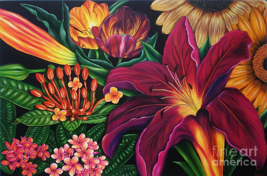 Colors Garden Painting by Paula Ludovino