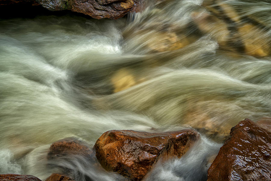 Colors In The Stream Photograph by Tim Reaves
