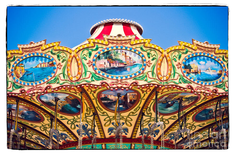 Colors of a Carousel Photograph by Colleen Kammerer