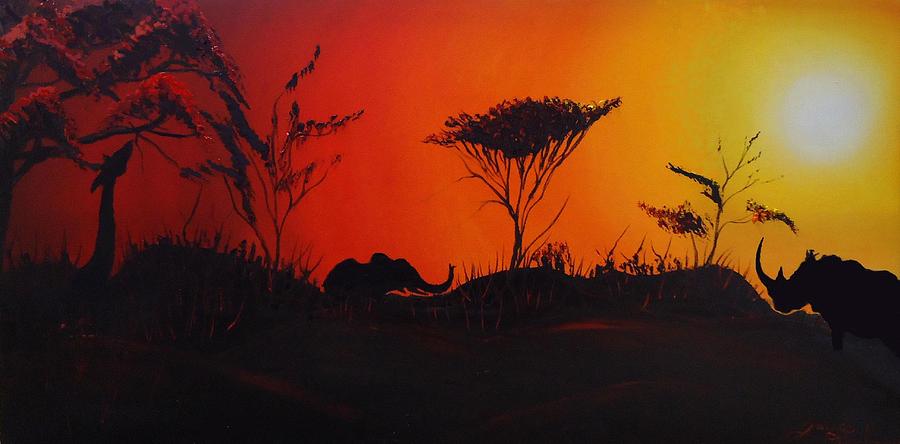 Colors Of Africa 45 Painting by James Dunbar
