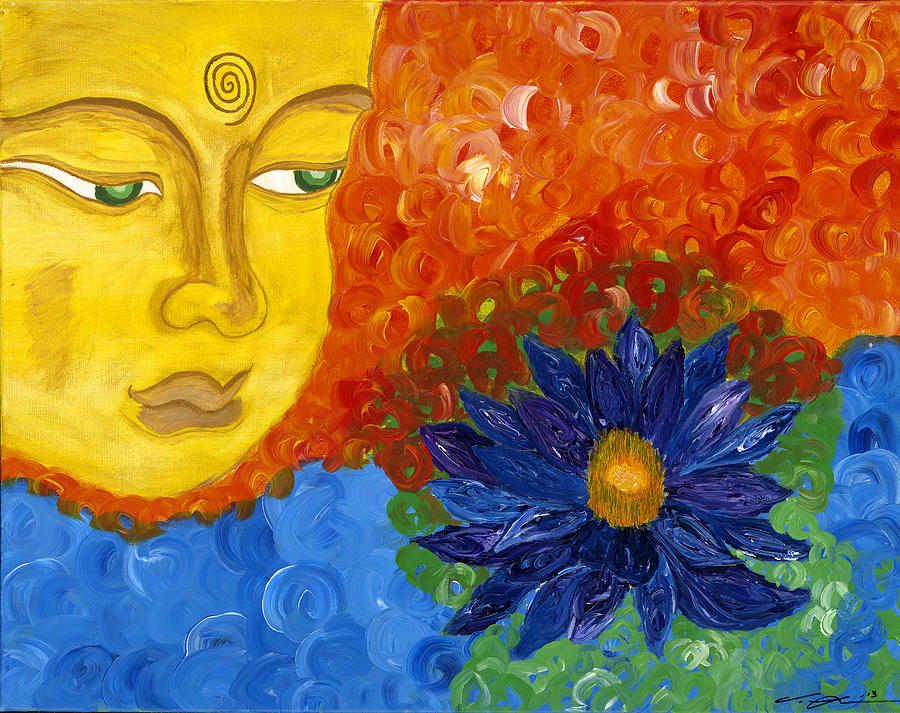 Buddha Painting - Colors of Buddah by Tamika Lamb