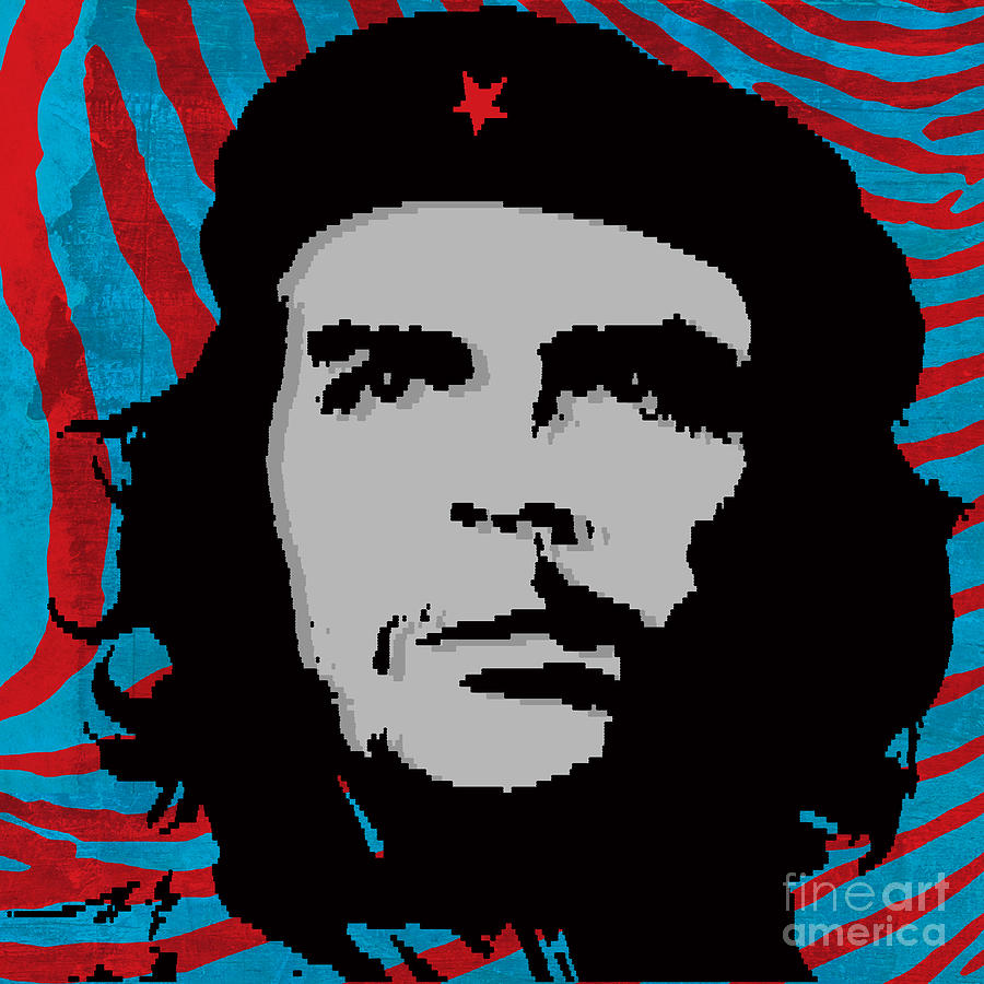 Che Guevara Digital Art - Colors of Che No.4 by Bobbi Freelance