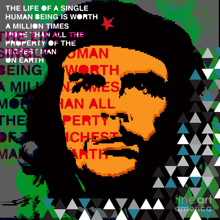 Che Guevara Digital Art - Colors of Che No.5 by Bobbi Freelance