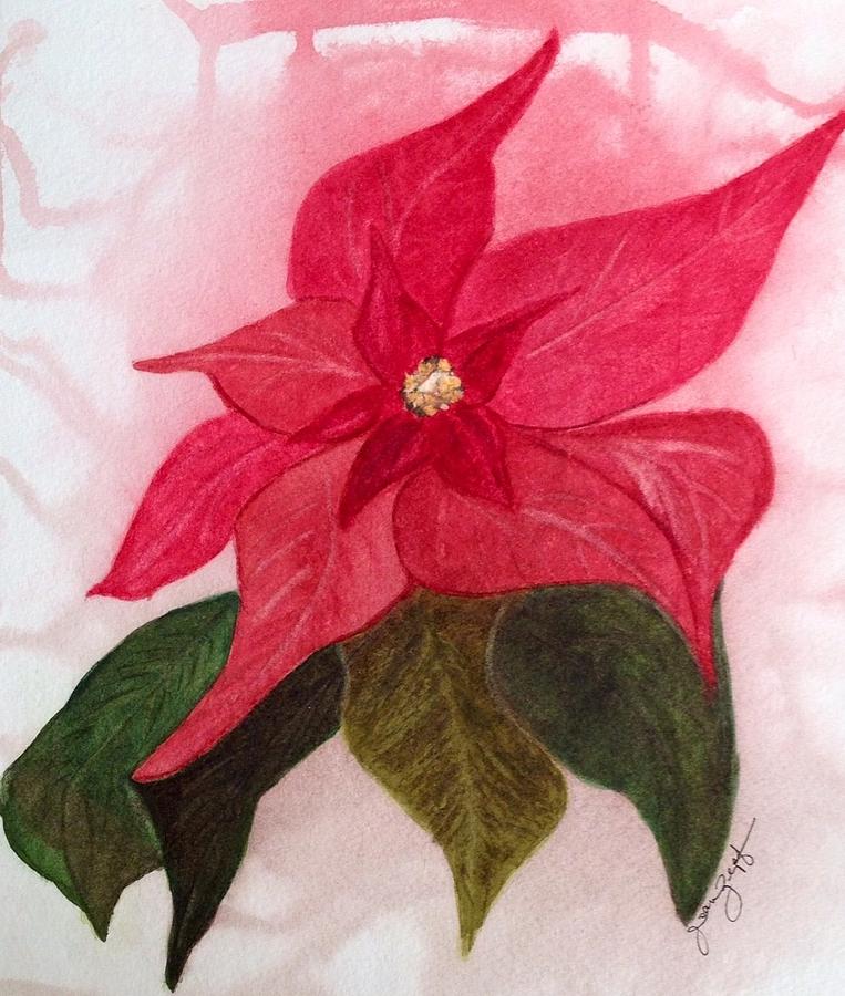 Flower Painting - Colors of Christmas by Joan Zepf