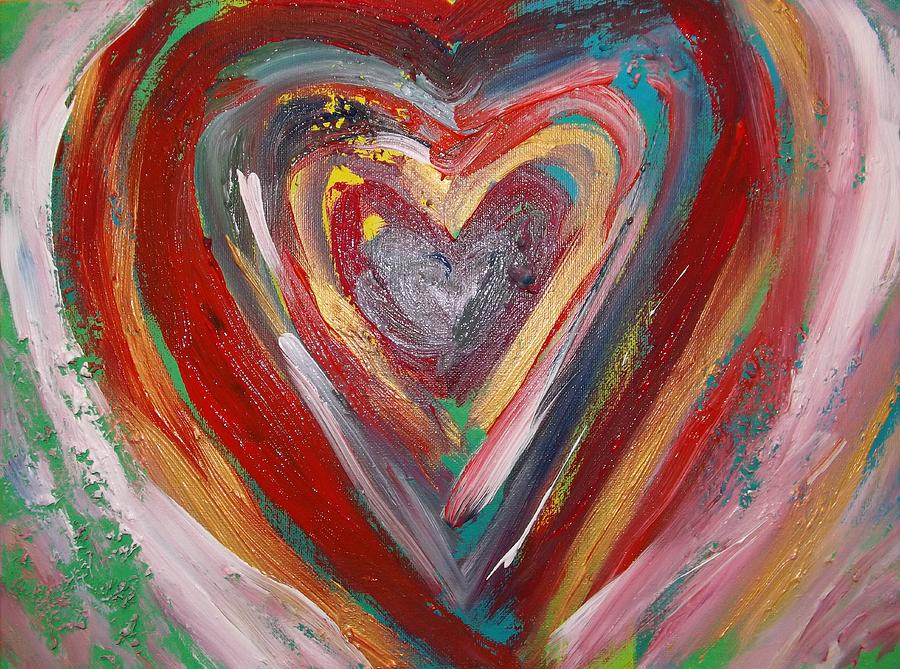 Colors Of Heart Painting by Katharina May