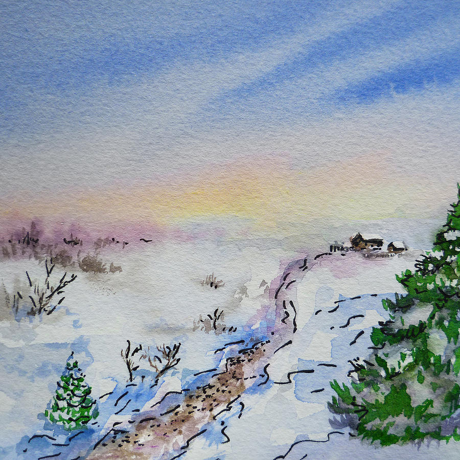 Colors Of Russia Winter Painting by Irina Sztukowski