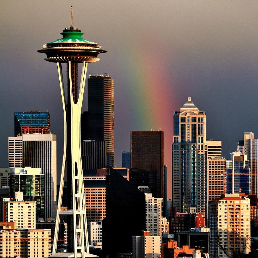 Colors of Seattle Square Photograph by Benjamin Yeager