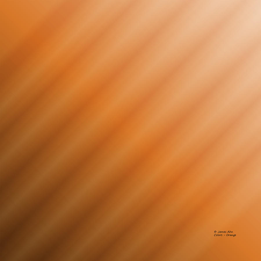 Colors - Orange Digital Art by James Ahn