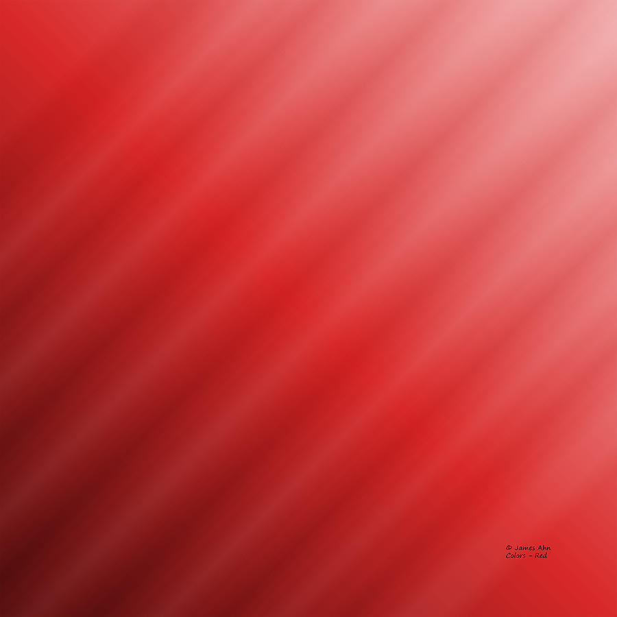 Colors - Red Digital Art by James Ahn