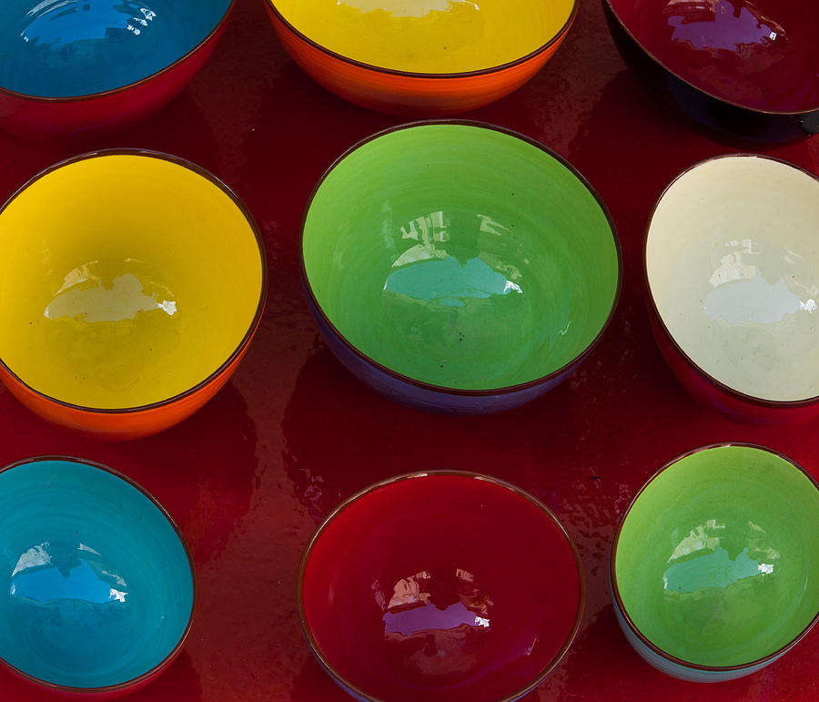 Bowl Photograph - Colors Tray by Dany Lison